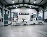 Scie à onglet numérique CNC à double tête 380V/50HZ pour profilés aluminium, machines à découper les fenêtres et les portes