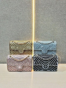 Sac à main pochette de soirée unique en strass scintillants 2026, sac à main perlé pour femme, sac à bandoulière chaîne pour fille, vente en gros - Product Image 2