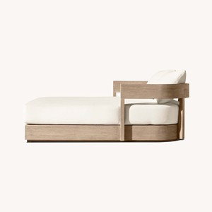 Leisure and Modern Garden Furniture Hotel Patio Teak Wood Outdoor Furniture <strong>Daybed</strong> - Product Image 2