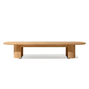 Ensemble de salon de jardin haut de gamme, table basse, meubles d'extérieur, table basse en teck massif résistant aux intempéries - Product Image 1