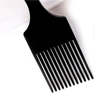 Peigne afro à dents larges noir de haute qualité pour cheveux bouclés longs, brosse à cheveux afro en plastique avec fonction de massage du cuir chevelu et de lissage - Product Image 4