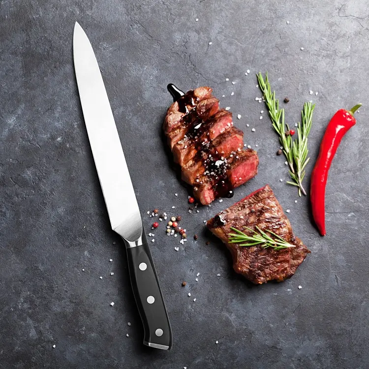 Asiakey New Professional Statement Classic 14-piece Black Kitchen Knife Set With Black Block