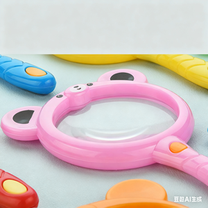 Lupa para niños de dibujos animados, experimento de ciencia y educación para estudiantes, juguete de exploración de observación de animales y plantas - Product Image 5