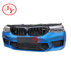 Para <span class=keywords><strong>BMW</strong></span> F90 M5 Thunder Edition, conjunto de parachoques delantero y trasero circundante, ventilador electrónico, tanque de agua, condensador de nariz para cara delantera - Product Image 1