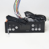 Controlador de temperatura programable KT-205 controla 5 funciones: refrigeración, descongelación, ventilación, iluminación y desempañador.