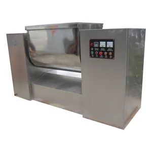 Yatay endüstriyel gıda kimyasal karıştırma makinesi İlaç hamur yuvası şerit toz karıştırıcı karıştırma makinesi