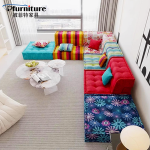 Sofá Seccional de Tela Rochburg Mahjong Moderno y Lujoso, Muebles Creativos Contemporáneos para Sala de Estar, Combinación de Cama, Estilo Celebridad - Product Image 2