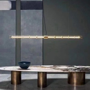 โคมไฟระย้า LED สไตล์มินิมอลหลังยุคใหม่ ดีไซน์สร้างสรรค์ไม่ซ้ำใคร เหมาะสำหรับสำนักงาน บาร์ เคาน์เตอร์ร้านอาหาร สไตล์นอร์ดิก - Product Image 2