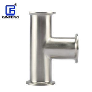 Qinfeng Cf8 <span class=keywords><strong>Cf8m</strong></span> Thép Không Gỉ Vệ Sinh 304 316 Ba Cách Ống Phù Hợp Thép Không Gỉ Cấp Thực Phẩm Kẹp Tri Kẹp <span class=keywords><strong>Tee</strong></span> - Product Image 4