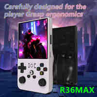 Console de jeu rétro portable R36max, écran HD de 4 pouces, lecteur vidéo de poche, système Linux open source, jeux R36 Max