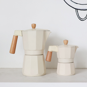 2025 nuevas ideas de productos portátil Metal <span class=keywords><strong>Moka</strong></span> Pot Espresso cafetera hogar y jardín artículo para el hogar con tapa - Product Image 4