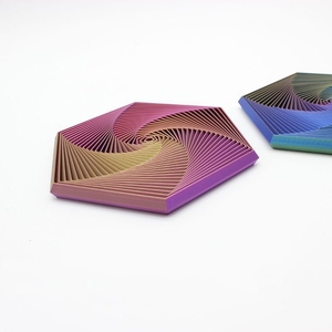 Hot PLA 3D Printed Fractal Fidget Hexagon Spiral Visual Fingertip Toy for 14 Years & up - Product Image 4