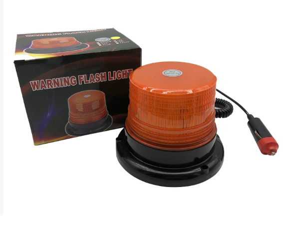 12-24V Car Flashing Warning Light 12LED School Bus Light Magnetic Ceiling Engineering Vehicle Signal Light