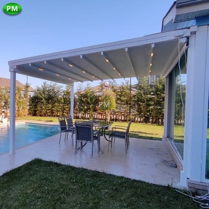 Auvent pliant en béton personnalisé <span class=keywords><strong>de</strong></span> 2 à 20% <span class=keywords><strong>de</strong></span> réduction terrasse ombragée toit rétractable pergola motorisée en aluminium auvent roulant pour magasin - Product Image 6