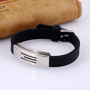 Bracciale Tai Chi Tradizionale in Acciaio Inossidabile con Simboli Yin e Yang, Braccialetto in Silicone, Gioiello Cinese di Alta Qualità - Product Image 2