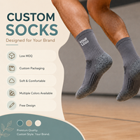 Chaussettes de sport personnalisées pour hommes, respirantes, absorbant les chocs, pour le basketball, la course à pied et l'entraînement