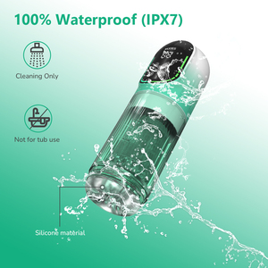 자동 남성 자위컵: 흡입 진동 리얼 질 포켓 푸시 남성 오럴 섹스 자위 기구 - Product Image 5
