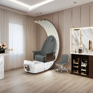 Nouveau fauteuil de pédicure en acier inoxydable pour salon de manucure et soins du visage - Portable, sans plomberie, drainage automatique, 220V, moderne, luxueux et durable - Product Image 4