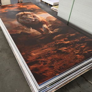 Panel de Pared de PVC Clásico Impermeable con Diseño de Mármol UV e Impresión 3D de 1220x2440 mm para Uso en Interiores - Product Image 1