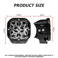 Barre lumineuse LED tout-terrain 5x5 Combo Spot Beam 22 32 42 52 pouces pour toit, barres lumineuses LED 52 pouces pour Jeep et camions avec supports