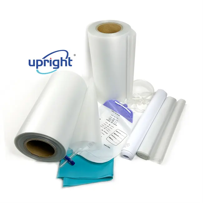 Hojas de plástico transparentes verticales hoja de película de PVC suave para bolsa médica y bolsa de urinario