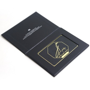 Luxury Vip Membership Metal Business <b>Card</b> Box Packaging Gift <b>Boxes</b> <b>Cards</b> Magnet Board Slots Paper Box - Product Image 4