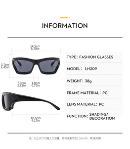 Gafas de Sol Vintage Y2K Punk, Diseño Único y Robusto, para Hombre y Mujer, Marca de Lujo 2025, Gafas de Sol Cuadradas Steampunk, Envolventes, con Protección UV400 - Product Image 5