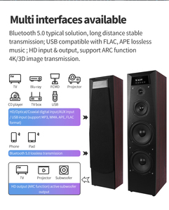 Nouveaux produits Système <span class=keywords><strong>audio</strong></span> haute fidélité Enceintes tour en bois 2400W Enceinte Bluetooth pour téléphone portable - Product Image 6