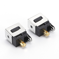 Prise d'alimentation CC JT-DC-071 12V en laiton, verticale, 3 broches, type encastrable, montage sur circuit imprimé, prise femelle 5,5x2,5mm 0,5A, connecteur pour ordinateur portable