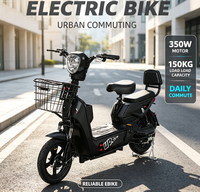 Vélo Électrique de Route 48V 350W pour Adultes, Prix de Gros 2026, Charge Maximale 150kg, Vélo Électrique Urbain à Deux Places, Vélo Électrique à Deux Roues