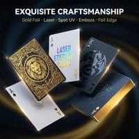 Cartes à jouer personnalisées écologiques certifiées FSC, impression à l'encre de soja, jeu de cartes de poker, de tarot et de cartes à collectionner personnalisées pour les marques