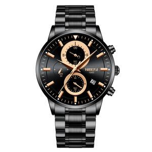 <span class=keywords><strong>Reloj</strong></span> de Pulsera de Cuarzo NIBOSI 2390, <span class=keywords><strong>Precio</strong></span> al por Mayor, Fabricante OEM ODM, Correa de Acero Inoxidable Resistente al Agua, Diseño Simple - Product Image 2