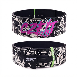 <span class=keywords><strong>Ceinture</strong></span> de <span class=keywords><strong>musculation</strong></span> en cuir de vachette OEM d'usine, personnalisable avec graffiti, pour l'entraînement de force, le fitness et la <span class=keywords><strong>musculation</strong></span> - Product Image 1