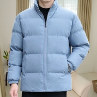 Veste d'hiver personnalisable avec logo, veste décontractée épaisse et légère pour homme, veste d'extérieur coupe-vent, tendance, chaude et élégante, veste en duvet