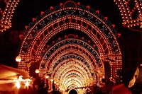 Luces LED 2D Personalizadas para Exteriores con Motivos Transversales para Decoración de Diwali
