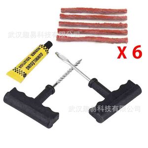 Kit de Reparación de Neumáticos QY de 30 Piezas con Tiras de Goma para Neumáticos sin Cámara, Reparación de Emergencia para Motocicletas y Vehículos Eléctricos - Product Image 3