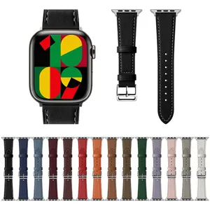 Pu Leather Bracelet Lady Ultra Wrist Watch Band For Apple Series 8 38mm 42mm 44mm 49mm