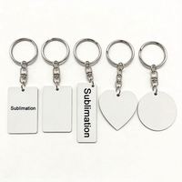 Cadeaux promotionnels pour les activités d'entreprise, porte-clés personnalisés avec logo imprimé par sublimation, porte-clés vierges pour la sublimation