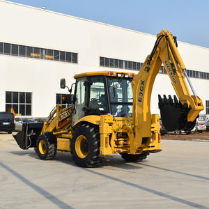 Indonésie/Chine Beau tracteur extérieur 4x4 avec chargeur et pelle rétrocaveuse, mini chargeuse-pelleteuse à roues - Product Image 2