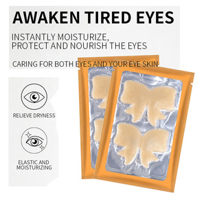 Masque pour les yeux en gel de collagène doré, forme de nœud, patch hydratant anti-rides - Product Image 2