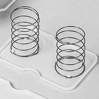 Boîte à mouchoirs de table à levage automatique en acier inoxydable de haute précision distributeur de serviettes de table à ressort de compression