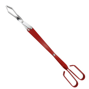 Outdoor Aluminum Charcoal Tongs 42cm Extended Anti Scalding <b>BBQ</b> <b>Tool</b> For Flipping Coal And Fire Handling - Product Image 1
