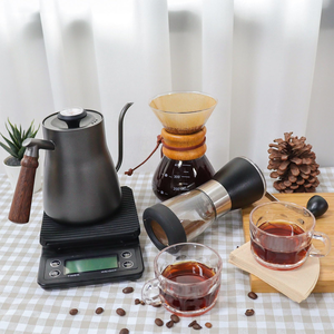 Portable Travel Box Camping Metal Coffee Kettle Dripper Grinder All in 1 Coffee Kits Pour Over Coffee Maker <b>Set</b> Gift - Product Image 5
