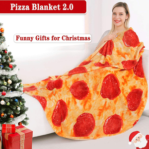 Manta de lana de franela de Tortilla, manta gigante de doble cara para Pizza, manta de comida para regalo - Product Image 2