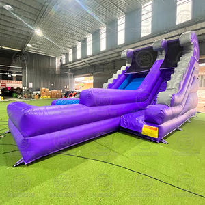 Toboggan aquatique personnalisé violet, château gonflable pour adultes et enfants, toboggan gonflable sec combiné <span class=keywords><strong>avec</strong></span> <span class=keywords><strong>piscine</strong></span> pour la location de fêtes et d'événements - Product Image 5