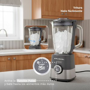 Licuadora Grunkel de 1000W con Jarra de 1.5L y 6 Cuchillas, Función Chef Mix para Smoothies y Jugos - Product Image 6