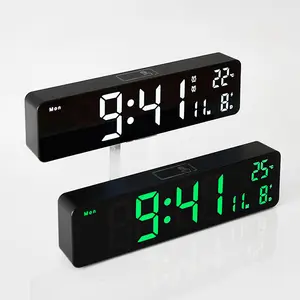 Spiegel Bureauklok Muti Functie Digitale Wekkers Led Make Up Spiegel Horloges Home Decorataions Digitale Wekker Spiegel
