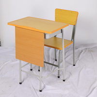 Ensemble de bureaux et chaises d'école durables en gros, table d'examen ignifuge pour étudiants, chaises et tables de classe pour l'école primaire