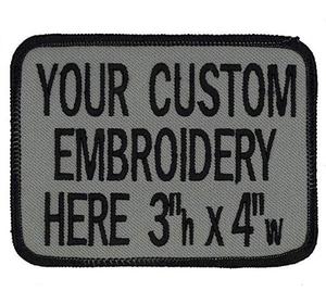 Patch de texte brodé personnalisé, 50 pièces, avec crochet et boucle - Product Image 6