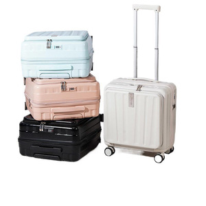 <span class=keywords><strong>Valise</strong></span> à roulettes à combinaison de 16 pouces et 18 pouces, best-seller, ouverture frontale, poignée, port de charge USB, <span class=keywords><strong>valise</strong></span> <span class=keywords><strong>cabine</strong></span> - Product Image 1